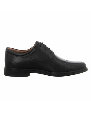 Clarks un Aldric Cap Mens Black Schuhe