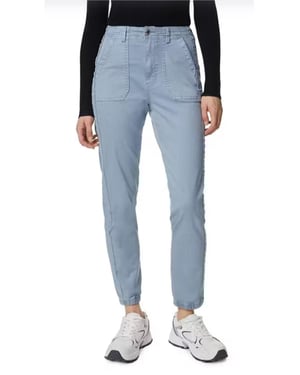 M&S Collection Damen Baumwollmischung Slim Fit Knöchel Grazer Jogger Himmelblau