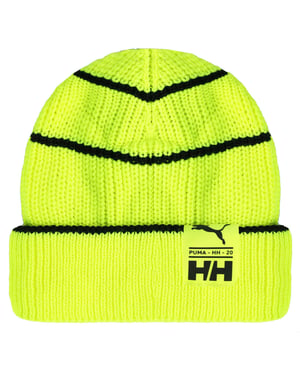 Puma x Helly Hansen Unisex fluoreszierende gelbe Mütze 022864 02