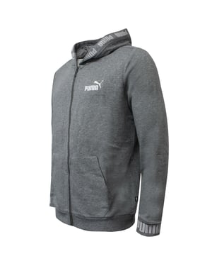 Puma Amplified Hooded Jacket Mens Grey Casual Track Top 844792 03