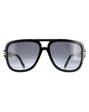 Marc Jacobs Aviator Herren Schwarz Dunkelgrau Gradient MARC 637/S