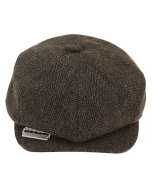 Herren Peaky Blinders Tweedhut mit Rasierklinge
