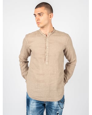 Xagon Man Hemd Lino Herren beige