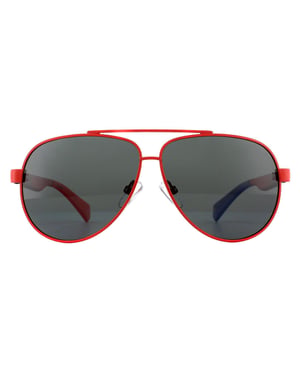 Polaroid Kinder Aviator Kidss rot grau polarisierte Sonnenbrille