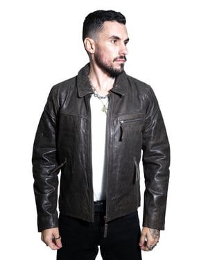 Harrington-Lederjacke aus Rindsleder für Herren-Lima