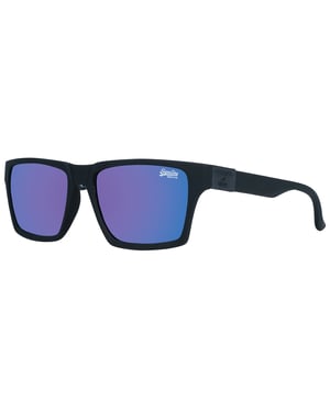 Lunettes de soleil polarisÃ©es Superdry Disruptive SDS 127P noir caoutchoutÃ© bleu dÃ©gradÃ©