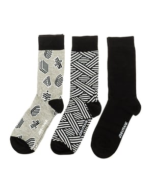Pack-3 High-Top-Socken mit Antidruck-Bündchen JF3LSMC01-MULTICOLOR Mann