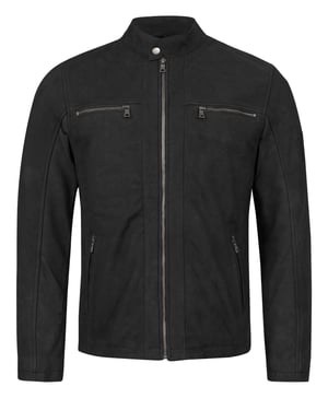 Rock Creek Lederjacke Schwarz