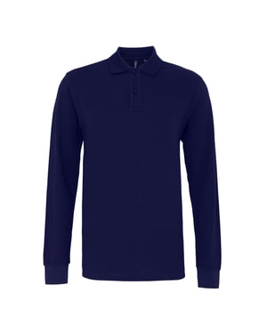 Asquith & Fox Herren Classic Fit Langarm-Poloshirt (Marine)