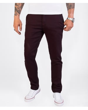 Rock Creek Stoffhose Weinrot