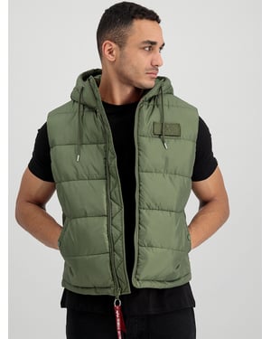 Alpha Industries Kapuzen-Steppweste FD Grün