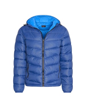 Hooded Winter Jacket Navy von Cappuccino Italia in der farbe Blau und in größe L.