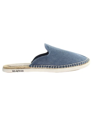 Seavees Ocean Park Mule Blue Womens Espadrilles