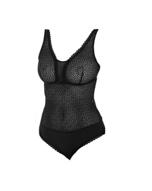 Daily Glam Trendy Spitzen-Body mit Trägern D07M7 Frau