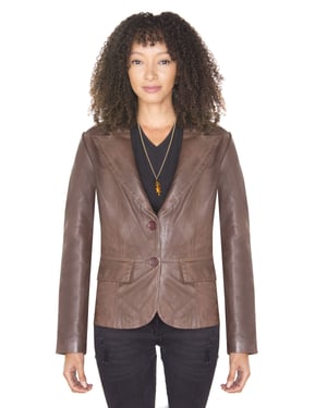 Damen-Lederblazer-Seregno