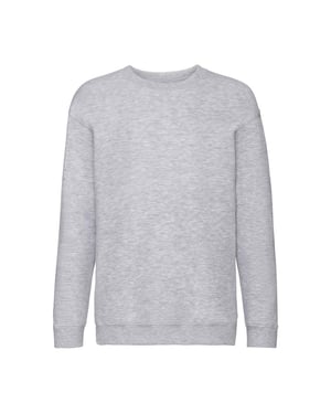 Fruit of the Loom - "Premium" Sweatshirt Überschnittene Schulter für Kinder (Grau meliert)