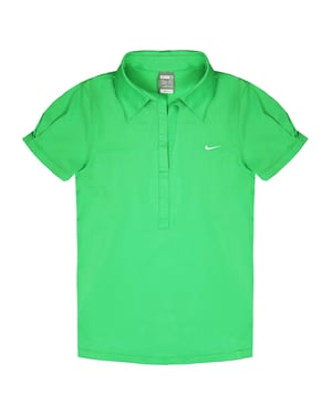 Nike Dri-Fit Short Sleeve Polo Shirt Green Womens Tennishemd 327803 388