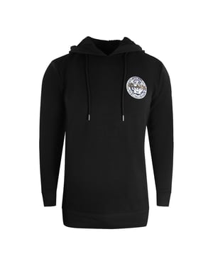 Cavalli Class Kapuzenpullover in Schwarz mit grossem Kreis-Design