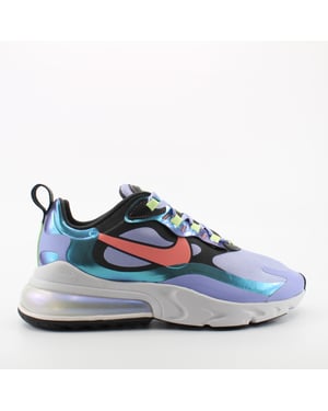 Nike Air Max 270 Reagieren Sie lila Textile Womens Schnürungstrainer Cu4818 001