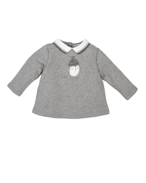 Langärmeliger Pullover mit Reverskragen 3810W17 baby