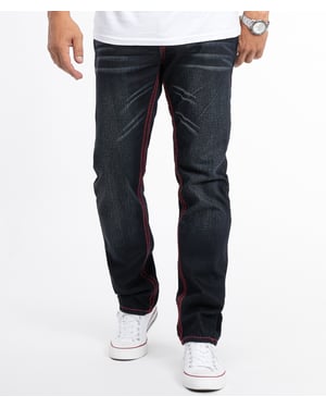 Rock Creek Jeans Straight Cut Schwarz