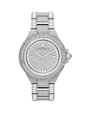 Michael Kors MK5869 Camile Glitz Silber Damenuhr
