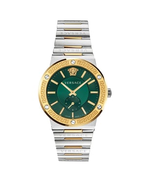 Versace VEVI00420 Herrenuhr Greca Zweifarbig Grünes Zifferblatt