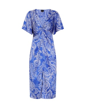 Dreimaster Kleid Damen Weiss Flieder
