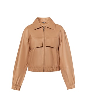 Dreimaster Lederblouson Damen Kamel