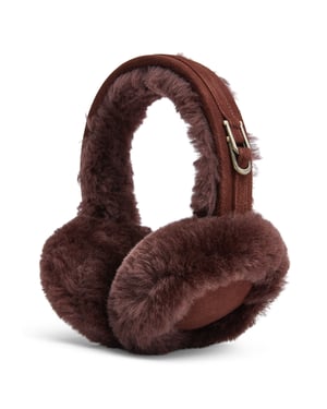 Damen Winter-Ohrenschützer, superweich, flauschig, braun, warm und gemütlich, Ohrenwärmer