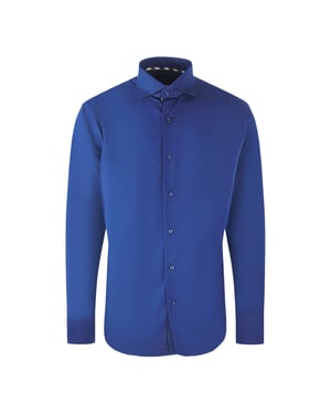 Aquascutum schlichtes, langarmliges weisses Hemd