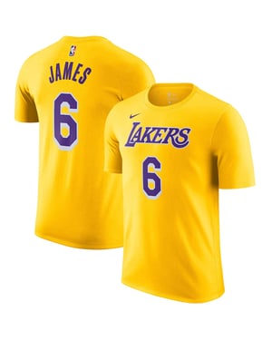 Nike NBA LA Lakers 6 James Lebron N&N Kinder-T-Shirt