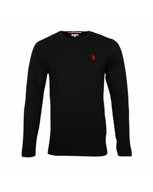 U.S. Polo Assn. Langarmshirts in Schwarz