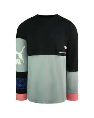 Puma x Kidsuper Studios Langarm Crew Black Mens Football Club Top 598464 01