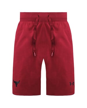 Under Armour X Project Rock Snap Mens Red Shorts