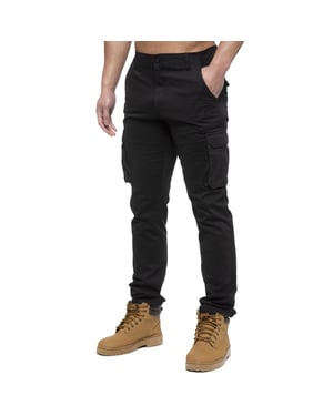 Enzo | Herren Cargo-Hose - Schwarz