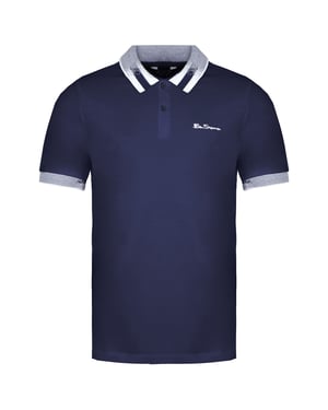 Ben Sherman Collar Interesse Herren Navy Polo Shirt