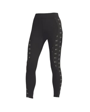 Schwarze Nike Air All-Over-Logo-Leggings