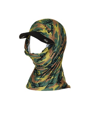 Tarnfarbener Multifunktionsschlauch mit Visier 64700 unisex