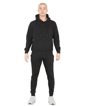 MYT Herren-Trainingsanzug mit Kapuze und Pullover in Schwarz