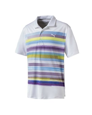 Puma Pixel Polo-Hemd Jungen Junior T-Shirt Kurzarm Weiß 574103 02 A18B