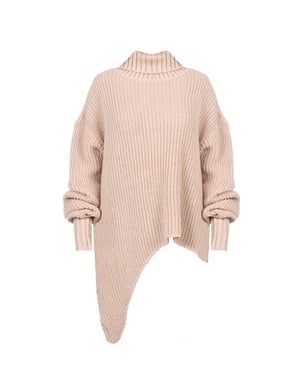La Haine Inside Us Pullover Damski Asymetryczny Damen pink