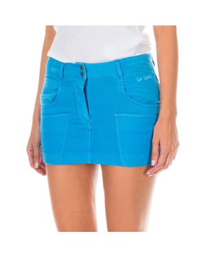 Mini-Jeansrock mit Druckknopfverschluss und Reißverschluss ATM0010 Damen