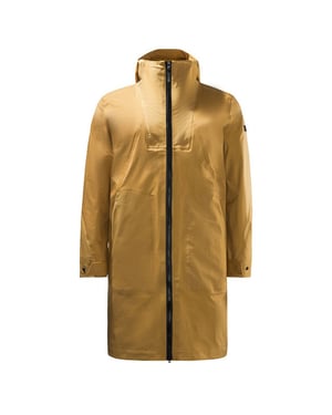 Jack Wolfskin die Regenmenschen braune lange Jacke