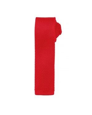 Premier Mens Slim Textured Knit Effect Krawatte (2er-Pack) (Rot)