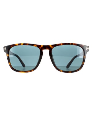 Tom Ford Quadratische Herren Sonnenbrille Dunkles Havanna Blau FT0930 Gerard