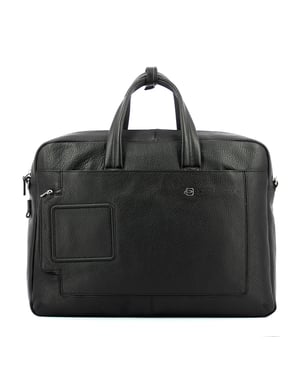 Doppelte Griff Laptop Aktentasche Vibe 15.6 Piquadro NERO