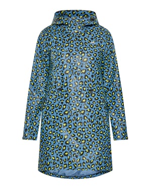 Schmuddelwedda regenparka Damen Stahlblau Limette Leo