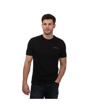 T-shirt Script Logo Ben Sherman Pour Homme en Noir