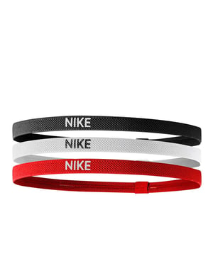 Nike - "Mixed Width" Stirnband (3er-Pack) (Schwarz/Rot/Weiß)